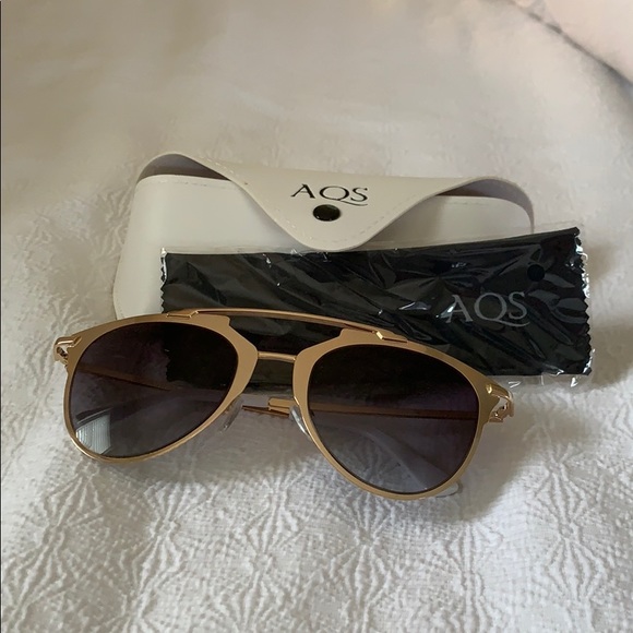 AQS Gold Sunglasses - Picture 8 of 8